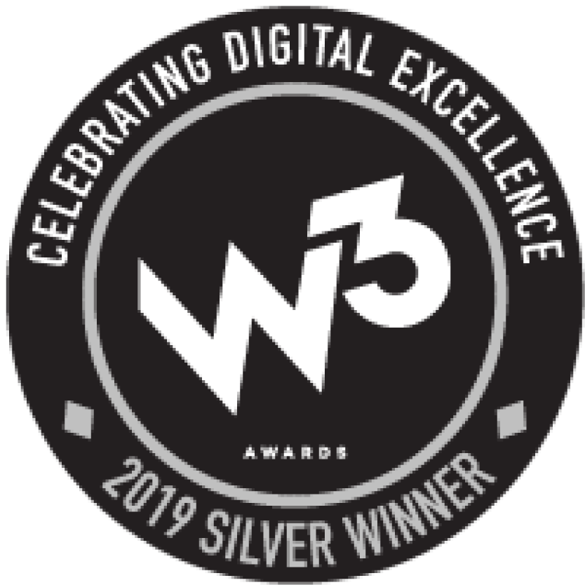 2019 W3 Silver award badge