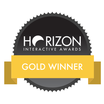 2022 Horizon Interactive Gold award badge
