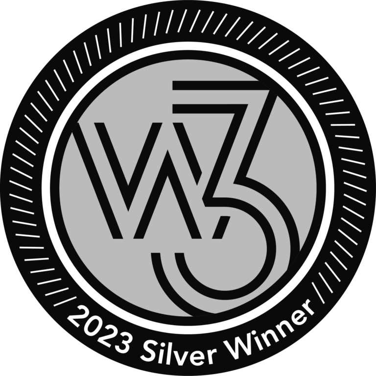 2023 W3 Silver award badge